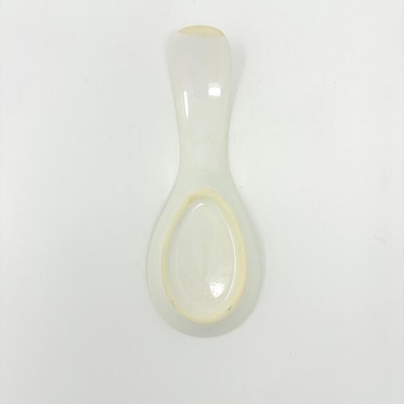 Vtg 80s Himark Peaches N Cream Cow Jug Canister Utensils Spoon Rest Trivet NOS - Picture 12 of 16